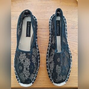Mandalay Bay Black Lace Espadrilles